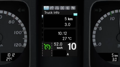 Realistic Dashboard Computer Mercedes Actros MP4 1.45