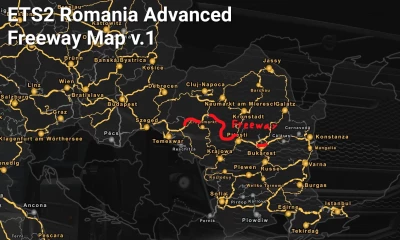 Romania Advanced Freeway Map v1.0 1.45