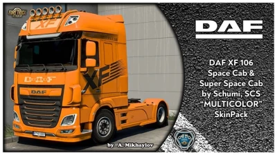 DAF XF 106 Multicolor SkinPack v1.0 1.45