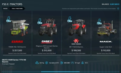 Electric Tractor Pack v1.0.0.0