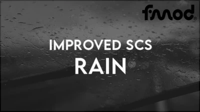 Improved SCS Rain v0.22 ETS2 1.45