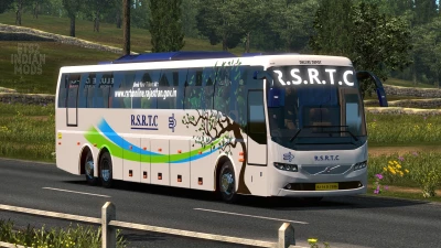 Indian RSRTC (Rajasthan) Skin Pack for Volvo B11r by BMI Premium v1.0