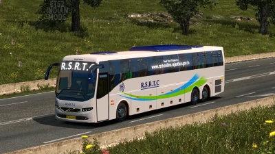 Indian RSRTC (Rajasthan) Skin Pack for Volvo B11r by BMI Premium v1.0