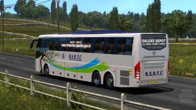 Indian RSRTC (Rajasthan) Skin Pack for Volvo B11r by BMI Premium v1.0