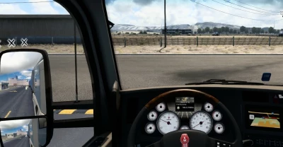 Kenworth T680 White Gauges v1.3