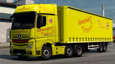 Mercedes Actros MP4 Fahrschule Combo Skin 1.45