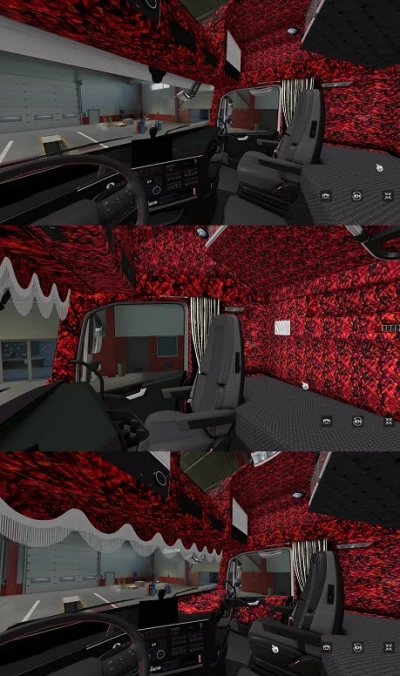 Volvo FH5 Red Danish Plush Interior + Exterior v3.0