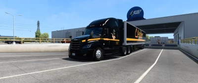 Cascadia and SCS trailer skin Black (ASHLEY) 1.46