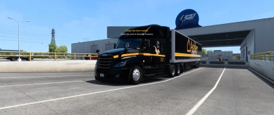 Cascadia and SCS trailer skin Black (ASHLEY) 1.46