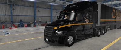 Cascadia and SCS trailer skin Black (ASHLEY) 1.46