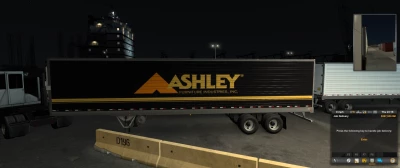 Cascadia and SCS trailer skin Black (ASHLEY) 1.46