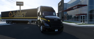 Cascadia and SCS trailer skin Black (ASHLEY) 1.46