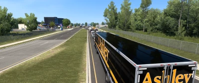 Cascadia and SCS trailer skin Black (ASHLEY) 1.46