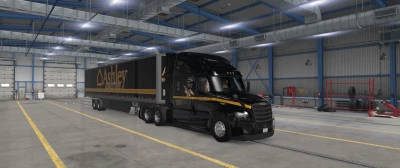 Cascadia and SCS trailer skin Black (ASHLEY) 1.46