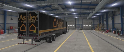 Cascadia and SCS trailer skin Black (ASHLEY) 1.46