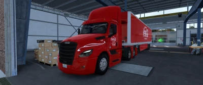 Cascadia Day Cab And Trailer Skin Pack Coca Cola 1.46