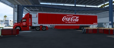 Cascadia Day Cab And Trailer Skin Pack Coca Cola 1.46