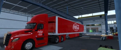 Cascadia Day Cab And Trailer Skin Pack Coca Cola 1.46