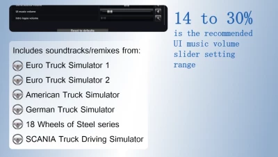 ETS2 Menu Music Remixes & Nostalgic Soundtracks v1.0