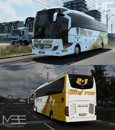 Mercedes Benz Travego 16 SHD Lider Mu Tur Skinpack 1.46