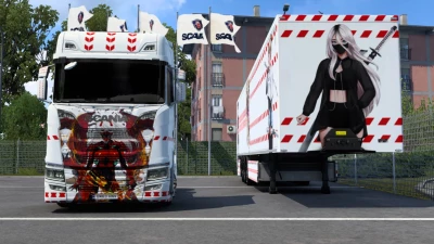 Scania Anime Katana Girl Skin 1.46