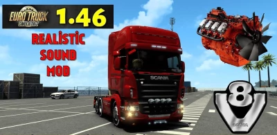 Scania v8 Open Pipe Sound by Melviles v1.2 - 1.46