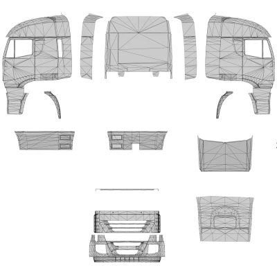 Template for truck and trailers by Schumi v1.2