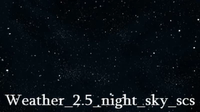 Weather 2.5 addon Night Sky v2.0