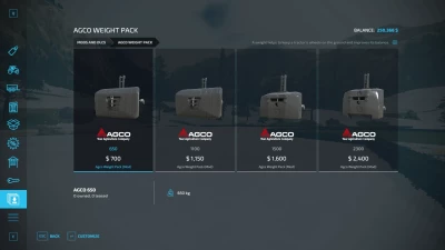 Agco Weight Pack v1.0.0.0