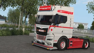 MAN TGX 2020 Grey Red Skin 1.48