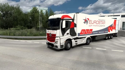 Mercedes-Benz New Actros Eurostar Transport Combo Skin 1.48