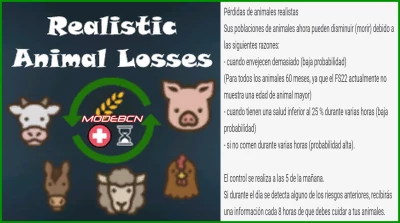 Realistic Animal Losses VERSIÓN EN ESPAÑOL v1.0.1.0