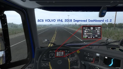 SCS VOLVO VNL 2018 Improved Dashboard v1.2