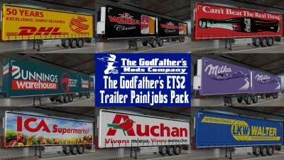 The Godfather's ETS2 Trailer Paintjobs Pack v1.0