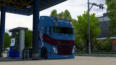 Volvo FH12 (Pendragon) Rei Ayanami Skin Rework By Zen Workshop 1.48