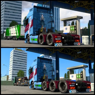 Volvo FH12 (Pendragon) Rei Ayanami Skin Rework By Zen Workshop 1.48