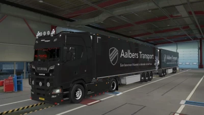 Aalbers Transport SCS Scania NG Truck + Trailer Skin 1.48.5