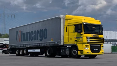 DAF XF 105 and Krone Profiliner DLC Huncargo Skin Combo 1.48