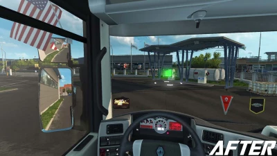 Realistic Mirror FOV for ETS2 v1.3 1.49