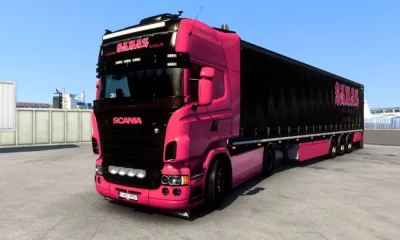 SCANIA RJL + Trailer SAMAX Sasha Maxeane Transport Skin