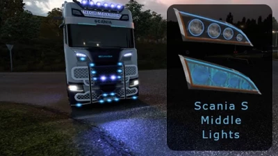 Scania S Middle Lights Blinkers Built-in v1.48