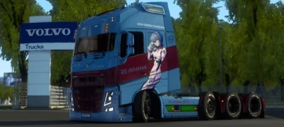 Volvo FH12 (Pendragon) Rei Ayanami Skin Final By Zen Workshop 1.48