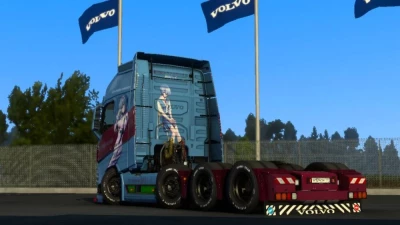 Volvo FH12 (Pendragon) Rei Ayanami Skin Final By Zen Workshop 1.48