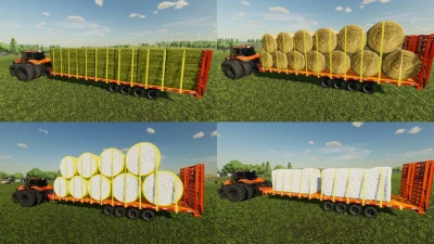 40' Lizard Flatbed Autoloading Bale Trailer v1.0.0.1