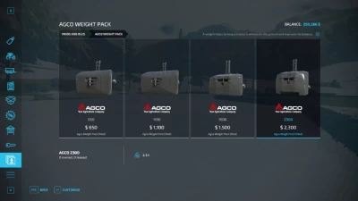 Agco Weight Pack v1.1.0.0