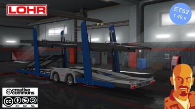 LOHR CAR TRANSPORT TRAILER ETS2 1.49.x