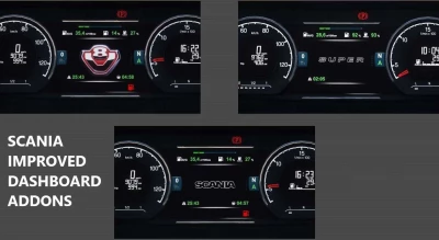 Scania NG Improved Dashboard v4.6 1.49