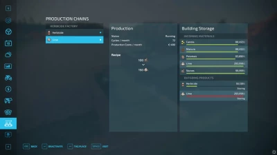 Herbicide Production v1.0.0.0