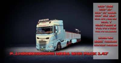 Mega Pack Skins and Trailers P.J.Hoogendoorn v1.0.1 - 1.46/1.47