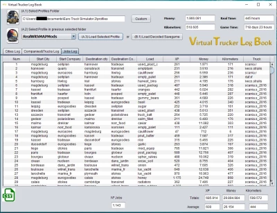 Virtual Trucker Log Book v1.0